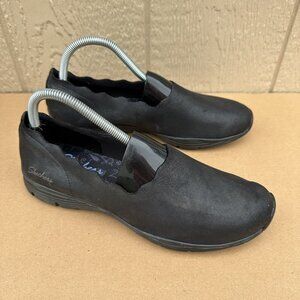 Skechers Triple Ripple Casual Slip On Shoes Women's Size 49541 Black Size 8.5